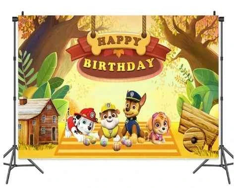 Skye Paw Patrol  Birthday Party Decoration Kids Shower Boys Girls Tableware Supplies Tablecloth Balloon Cake Topper Straw
