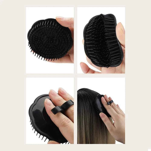 1pcs Black Hair Comb Scalp Massagers Round Comb Women Men Shower Brush Hair Scalp Shower Wash Clean Hair Tool Brush