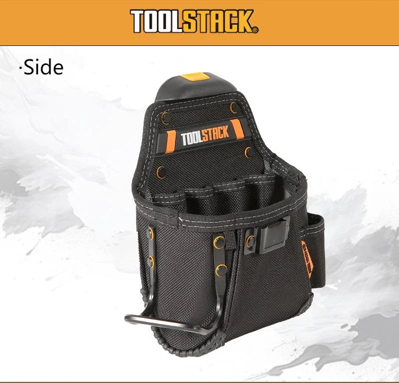 TOOLSTACK Mini Utility Toolkit Hammer & Screwdriver Waist Pouch Quick-Hook Service Kit Quality Hardwear Carpenter Work Tools Bag