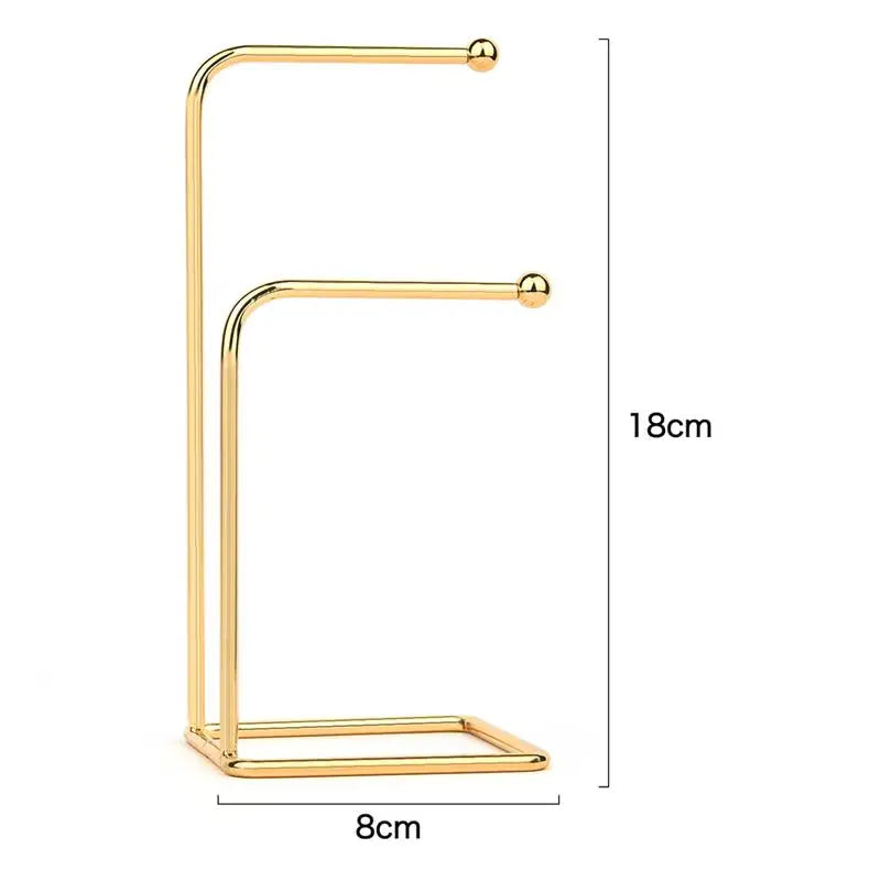 High Quality Jewelry Organizer Shelf Metal Earring Storage Rack DIY Jewelry Organizer Holder Pendants Necklace Display Stand