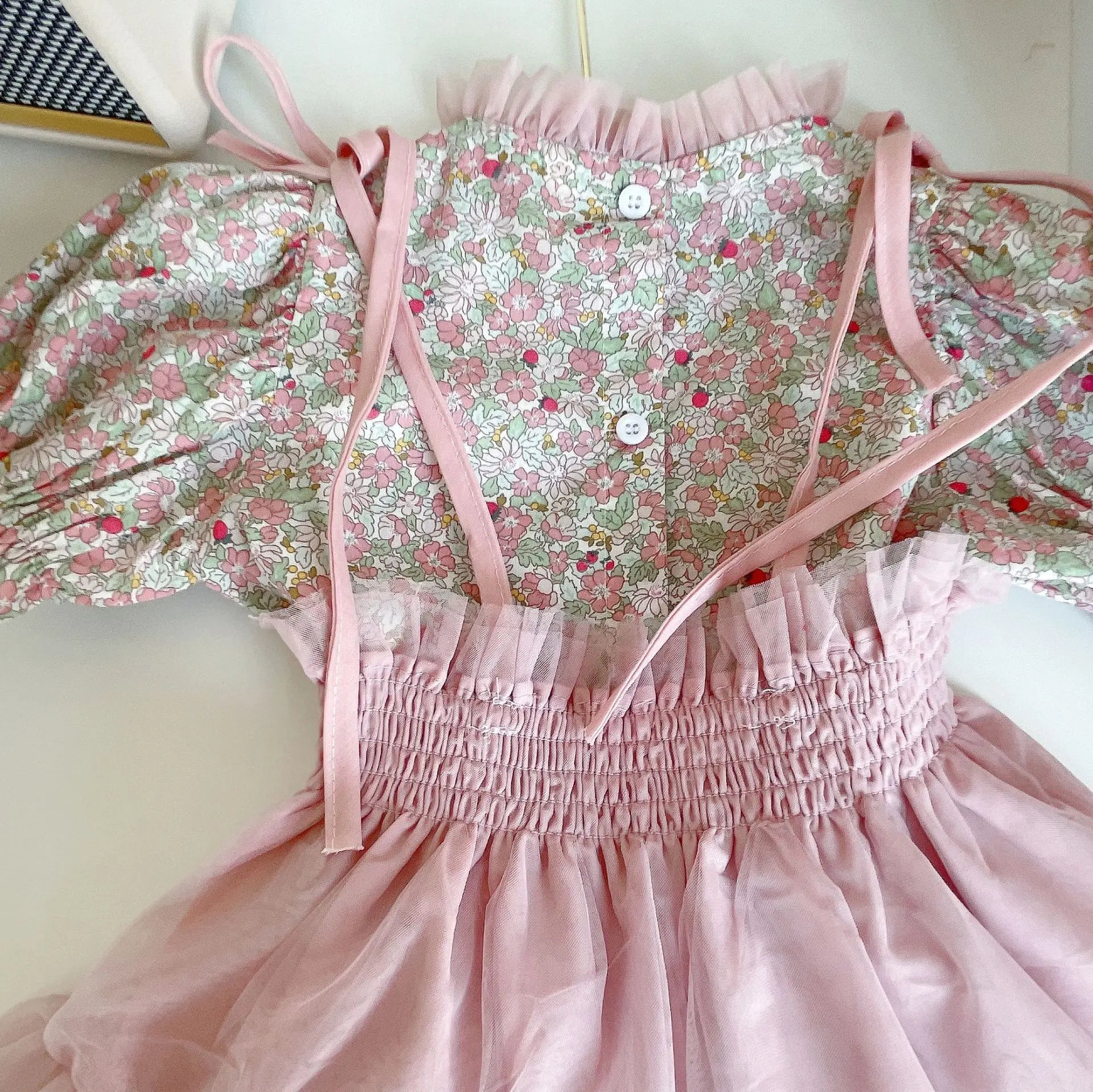 Girls Clothing Sets 2023 Summer New Girls' Cute Blossom Top+Strap Half Skirt Set Pastoral Princess Style Children Girls Clothes