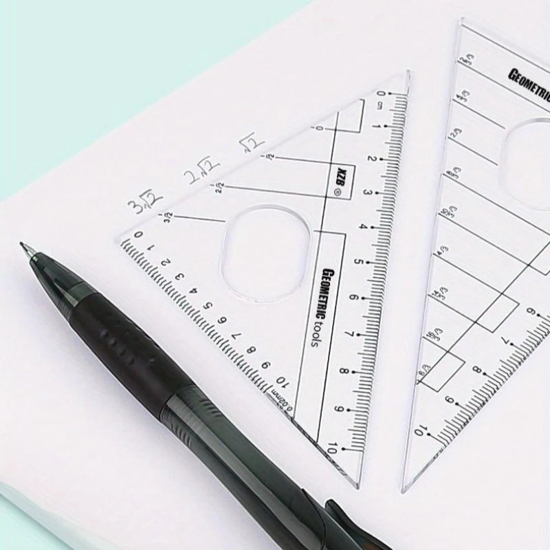 Drafting Tool Set Including Compass, Protractor, Ruler, Triangles And Writing Tools - Durable Math Tools for Students, Teachers