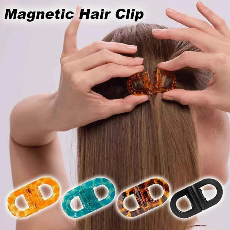 Magnetic Hair Clips Strong Hold Professional Salon Sectioning Clips Non-Slip Styling Clips for Women Girls Hairstyling Tools Set