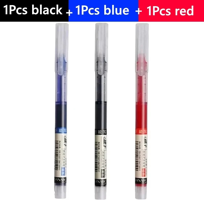3-102Pcs/set High Quality Needle Type Gel Pens Straight Liquid Ballpoint Pen Kawaii Stationery School Office Supplies Writing