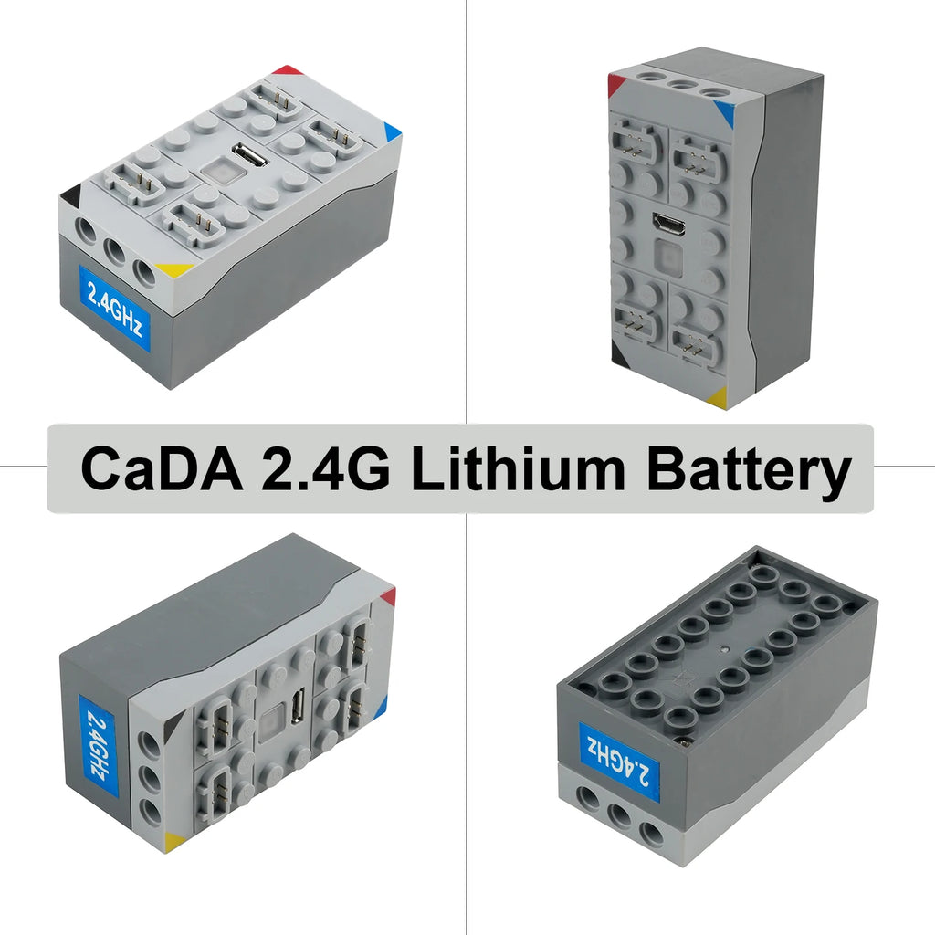 CaDA Technical Motor Parts Upgrade M/L Servo Motor Building Blocks Car Model Power Mechanical Compatible with Legoeds DIY Toys
