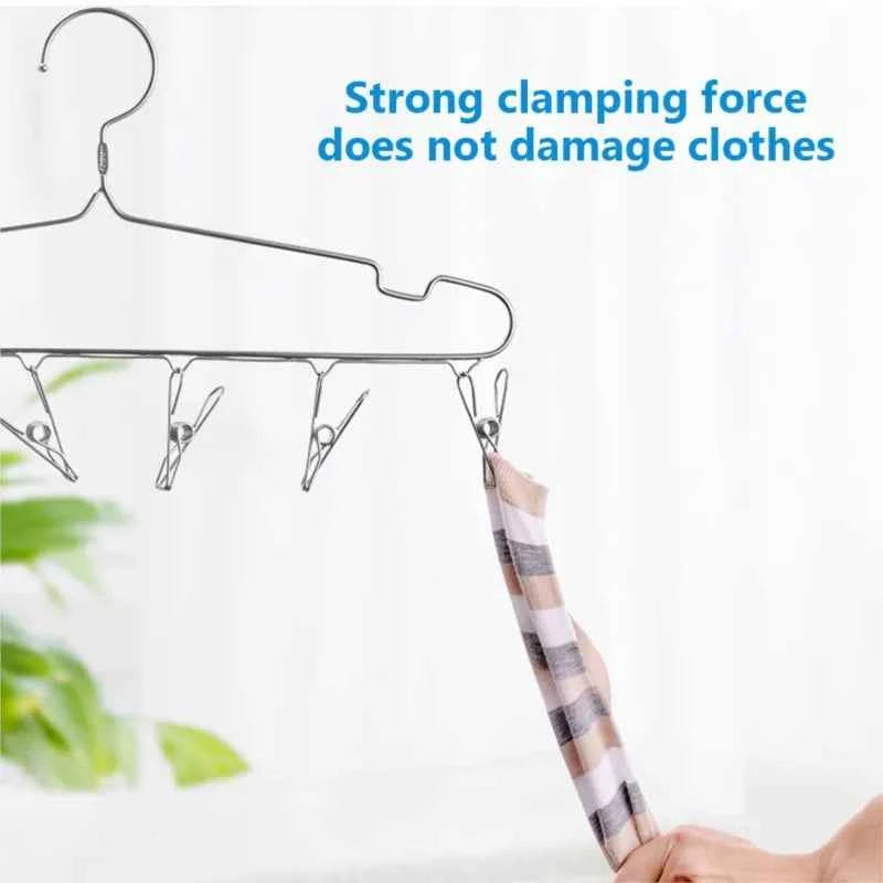 5CM 6CM Stainless Steel Clips 10/20/40 Clothes Pins Pegs Holders Clothing Clamps Sealing Clip Household Multipurpose Clothespin