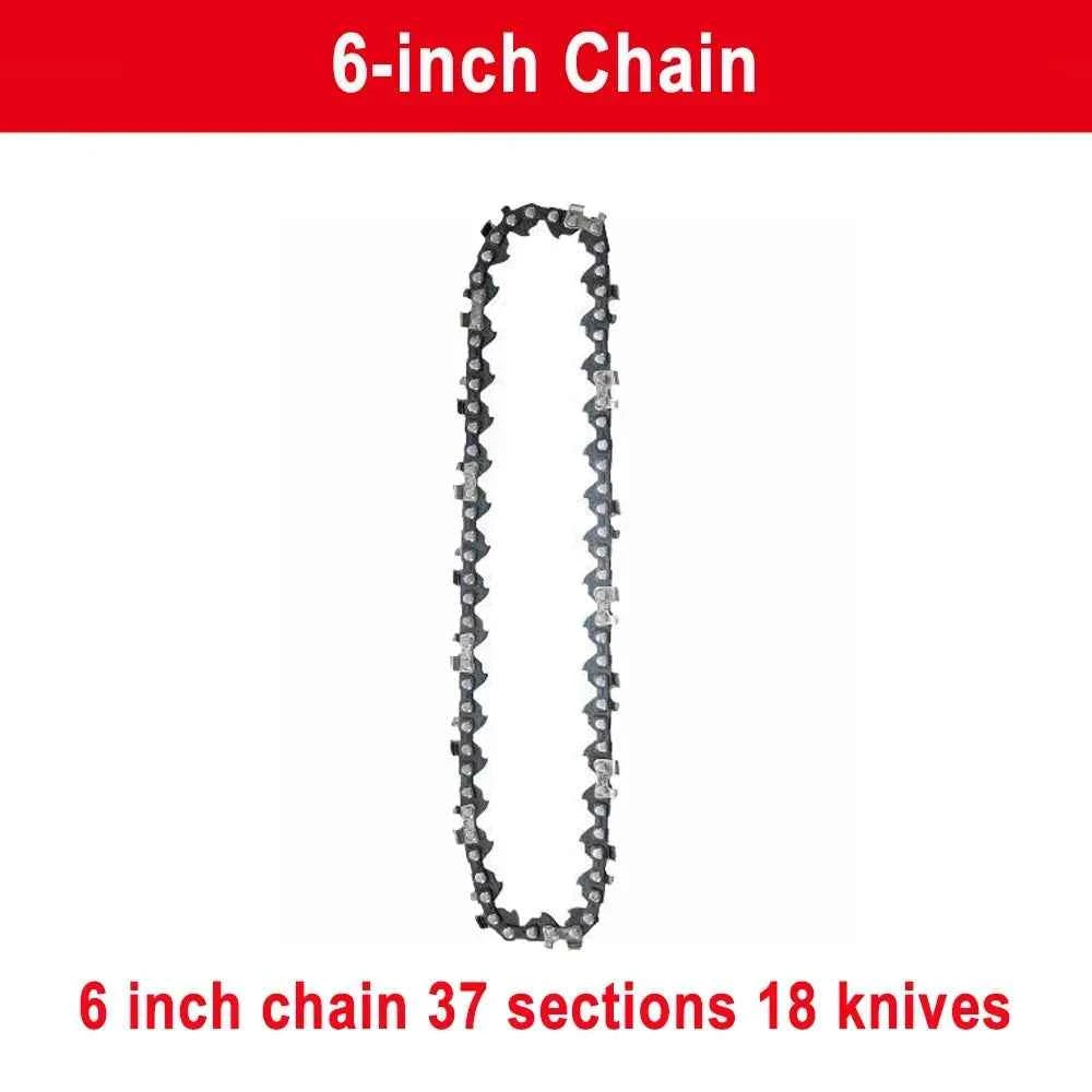 Chainsaw Chain 6 Inches Chain Rechargeable Saw Mini Electric Chainsaw Cordless Saw Carpentry Gardening Tools Electric Wood Saw