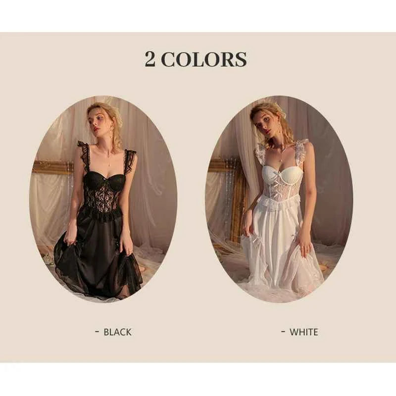 REBEYULIN Brand Sexy Sleepwear Women Dress Solid Casual Suspenders with Pad Pajama Comfortable Breathable Night Women Sleepwear