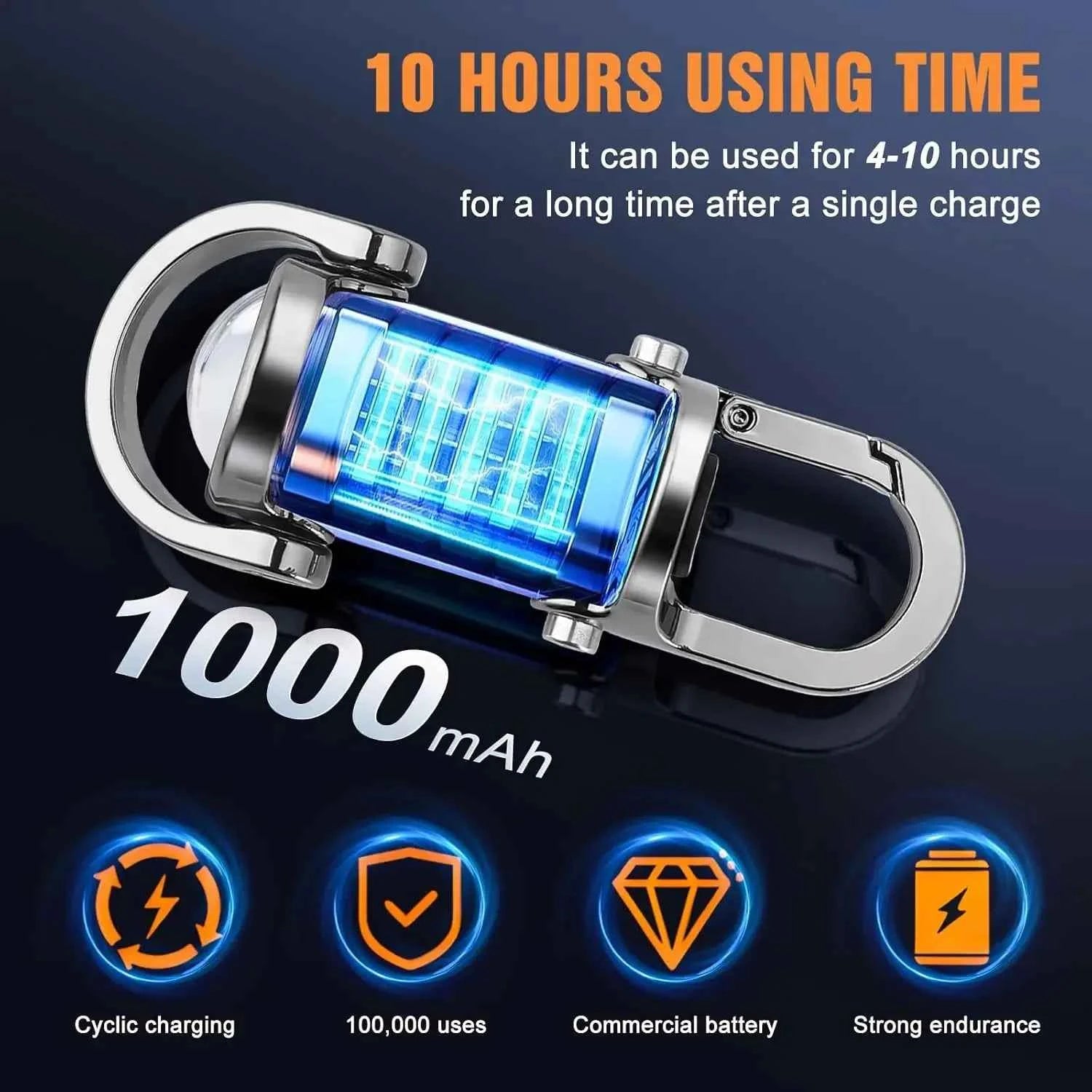 Powerful COB LED Flashlight Keychain USB Rechargeable Hanging Portable Flashlight Waterproof Keyring Camping Walking Pocket Lamp