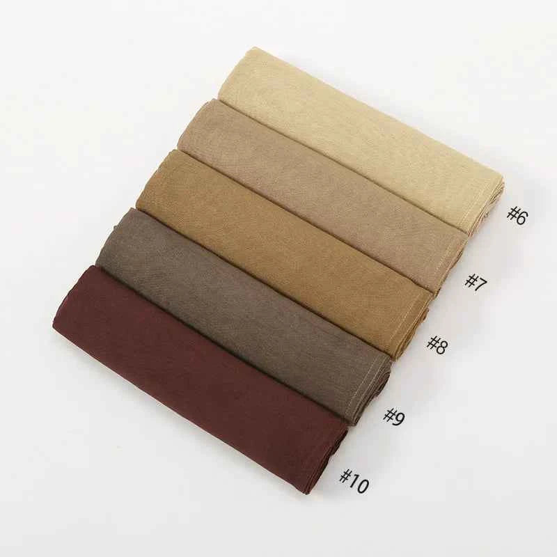 New Muslim Hijabs for Women Scarf Thin Plain Shawls Femme Musulman Soft Viscose Rayon Headscarf Islamic Turban Headband 190x85cm