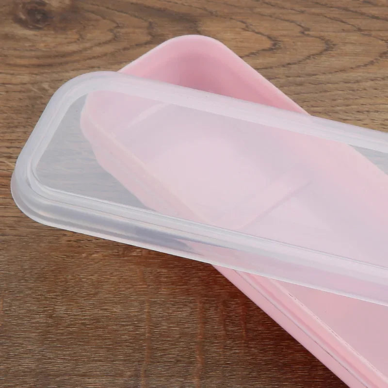 Tableware Box Portable Tableware Box Spoon Fork Storage Box Spoon, Fork, Chopsticks, Straw, Makeup Brush Storage Box
