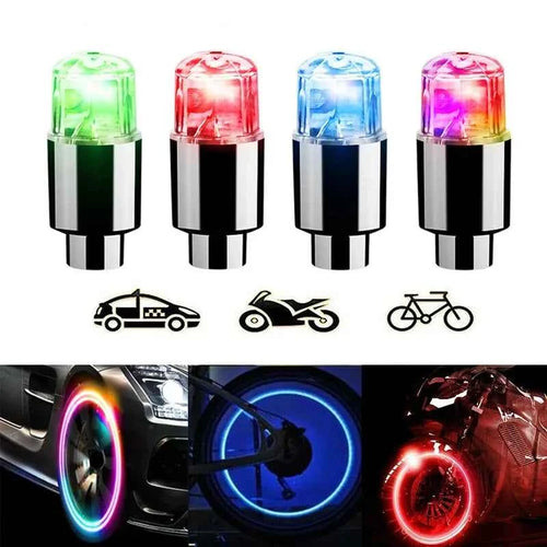 2/4/8Pcs Tire Valve Cap Lights Durable Tire Lights For Car Air Valve Caps With Lights For Motorcycles Bicycles Electric /*-
