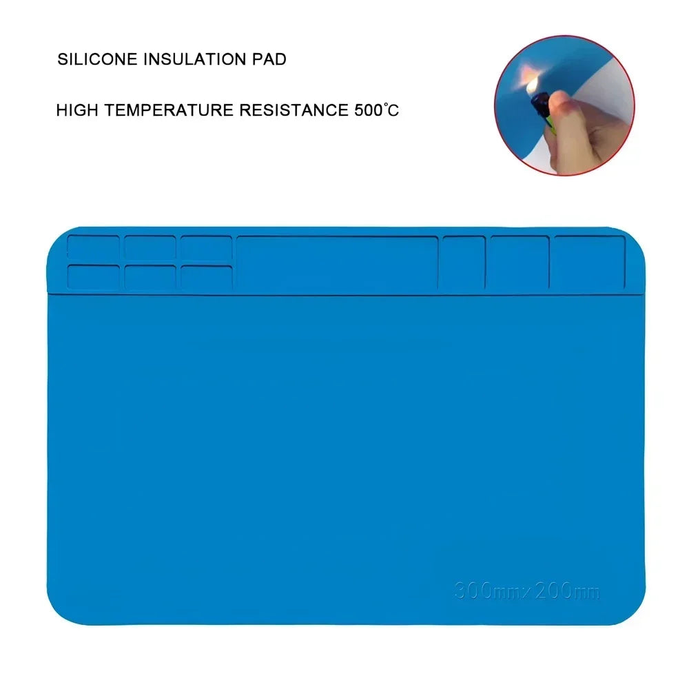 ESD Heat Insulation Soldering Mat Computer Phone Repair Tool Kit Working Silicone Repair Pad Heatresistant Maintenance Tool Kit