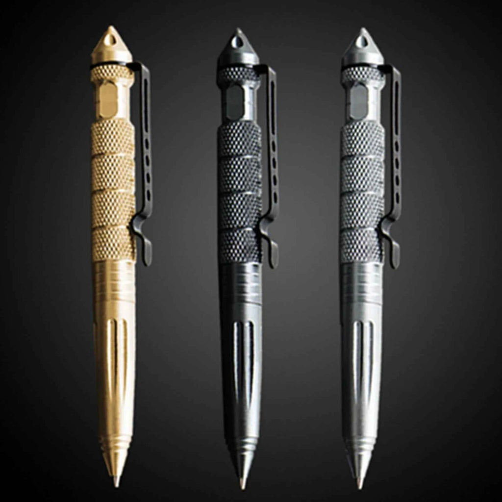 New Multi Functional Tactical Pen High Quality Steel Anti Skid Portable Self Defense Pen Aluminum Glass Breaker Survival Tool