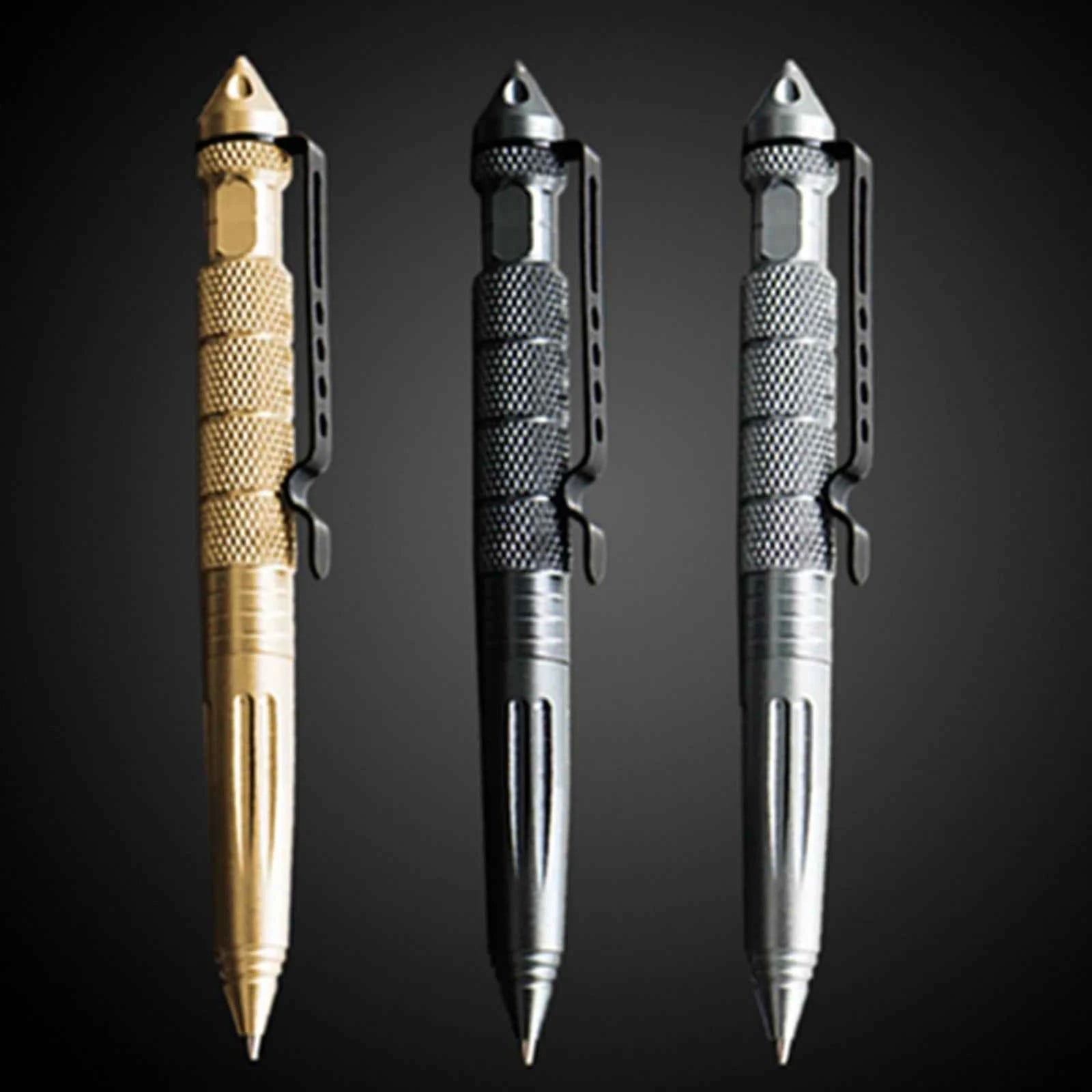 New Multi Functional Tactical Pen High Quality Steel Anti Skid Portable Self Defense Pen Aluminum Glass Breaker Survival Tool