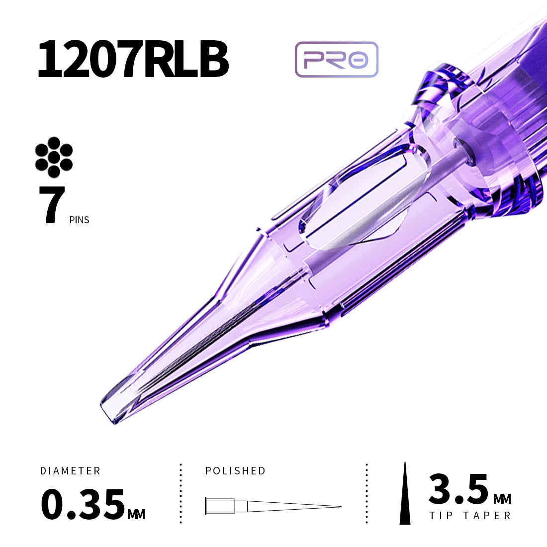 Mast Pro Tattoo Cartridge Needles RL 20 Pcs Disposable Permanent Makeup or Body Art Needles 0.18/0.25/0.30/0.35 Tattoo Supplies