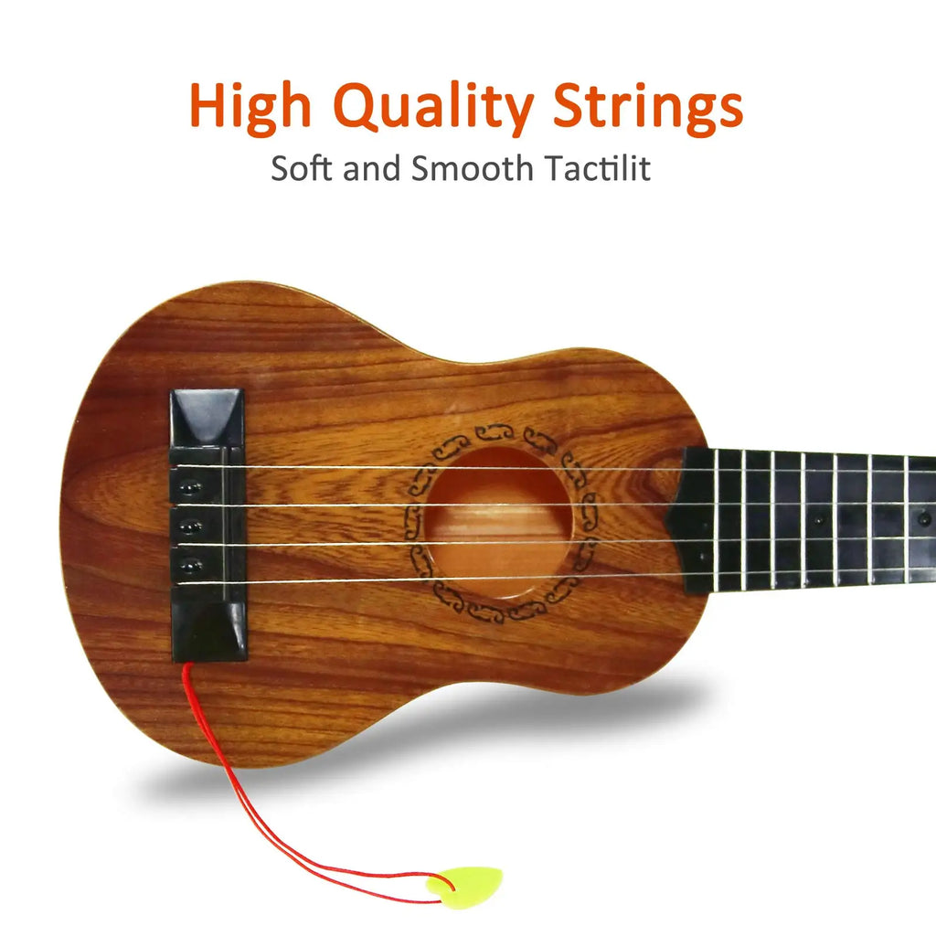 Kids Toy Ukulele Kids Guitar with Pick Musical Toy 17 Inch 4 Strings Educational Musical Instrument for Toddlers and Preschooler