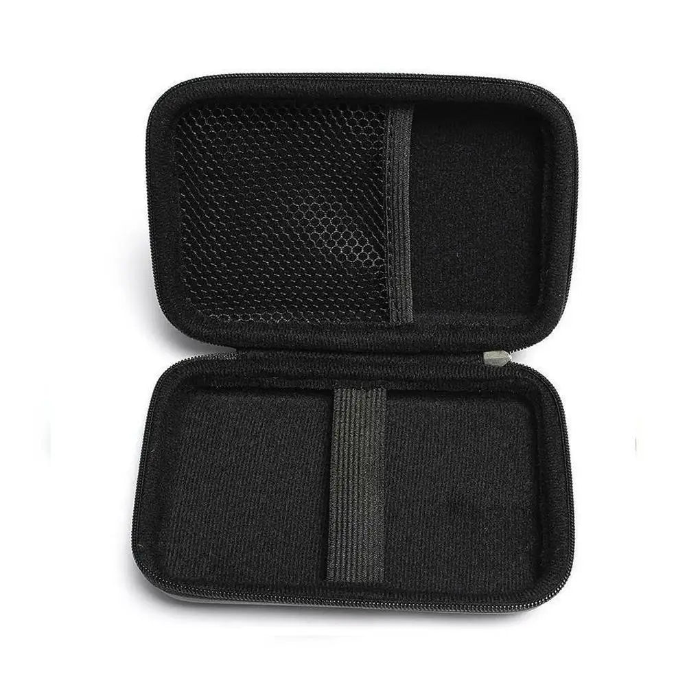 2.5 Hard Disk Case Portable HDD Protection Bag for External 2.5 inch Hard Drive/Earphone/U Disk Hard Disk Drive Case Black