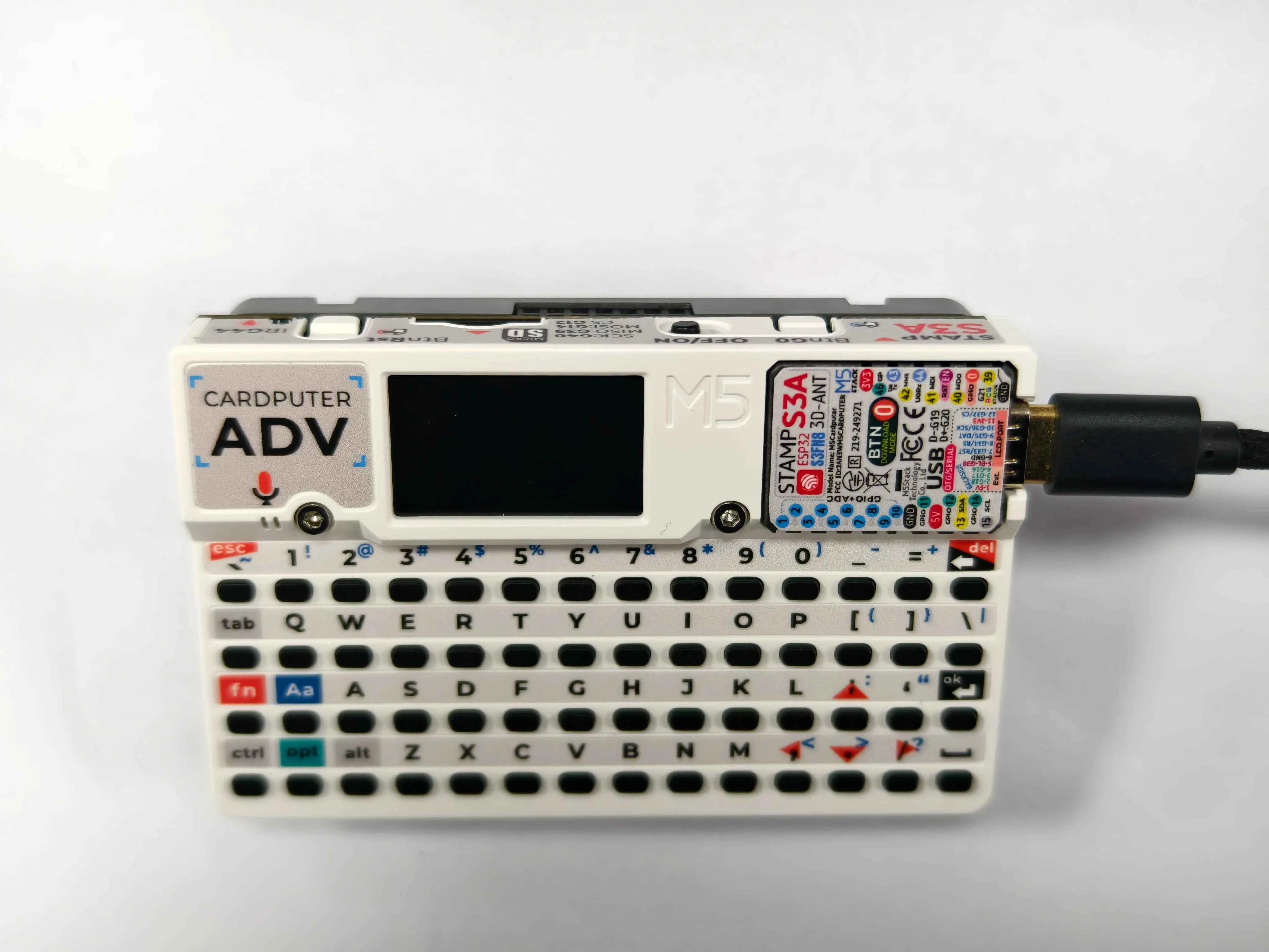 M5Stack Cardputer Adv Programmable Computer StampS3A IoT Controller 56Key Keyboard Card Microcontrolle Development Kit