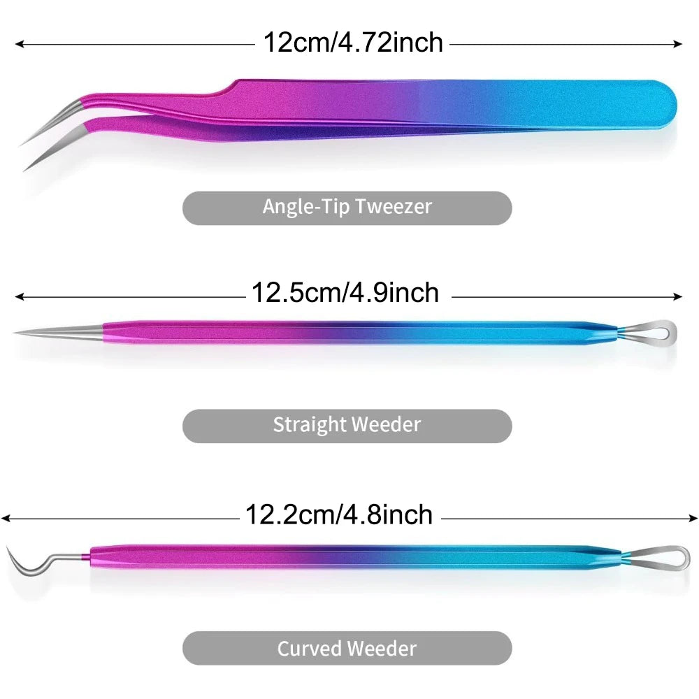 Set of 3 Weeding Tools for Vinyl, Vinyl Weeding Tools for Permanent Vinyl/Htv Vinyl/Holographic Vinyl, Craft Vinyl Weeding Tools