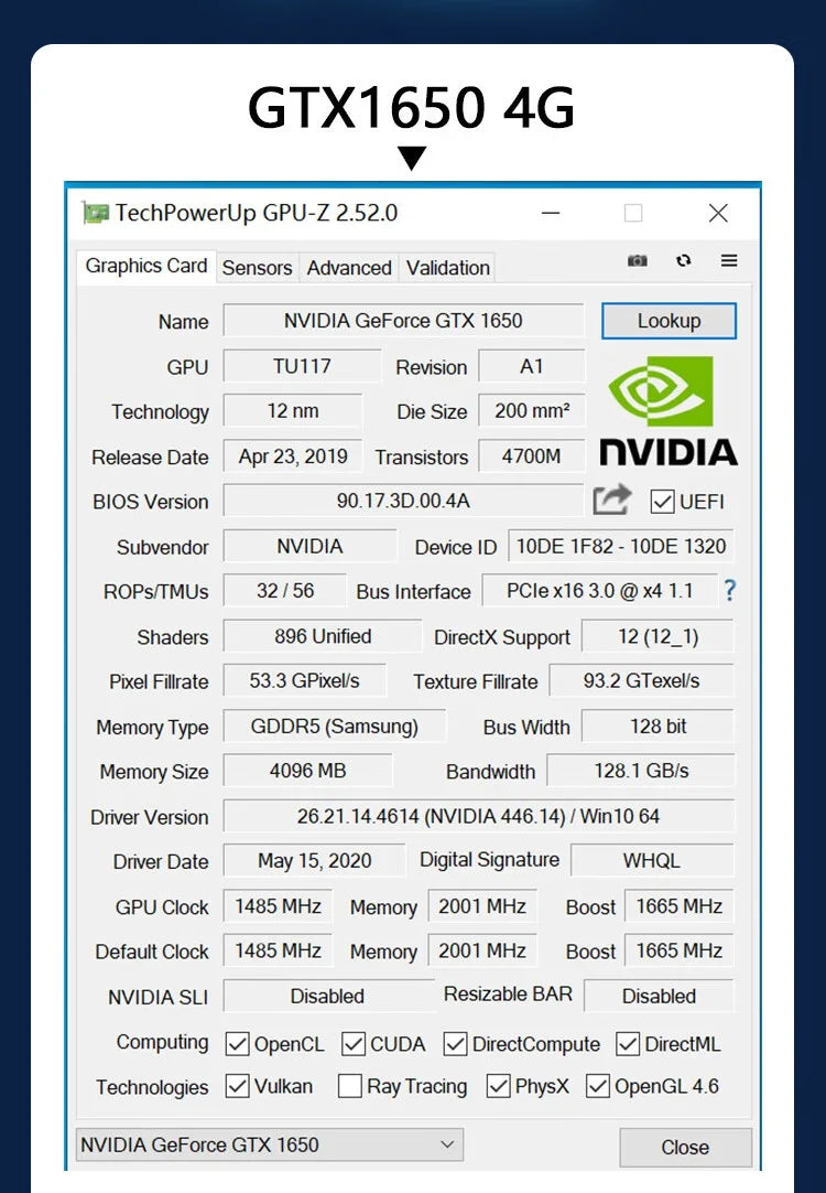 SRhonyra Low Profile Graphics Card 4GB GT730 RX550 GT1030 GTX1050 GTX1050Ti Half Height PCIe Video Card For SFF Thin ITX HTPC