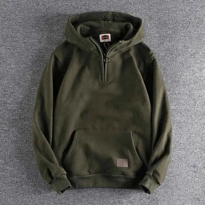 Loose Male Hoodie Solid Autumn Emo Luxury Designer Aesthetic Simple Y2k Vintage Men's Hooded Sweatshirt High Quality Cotton Warm
