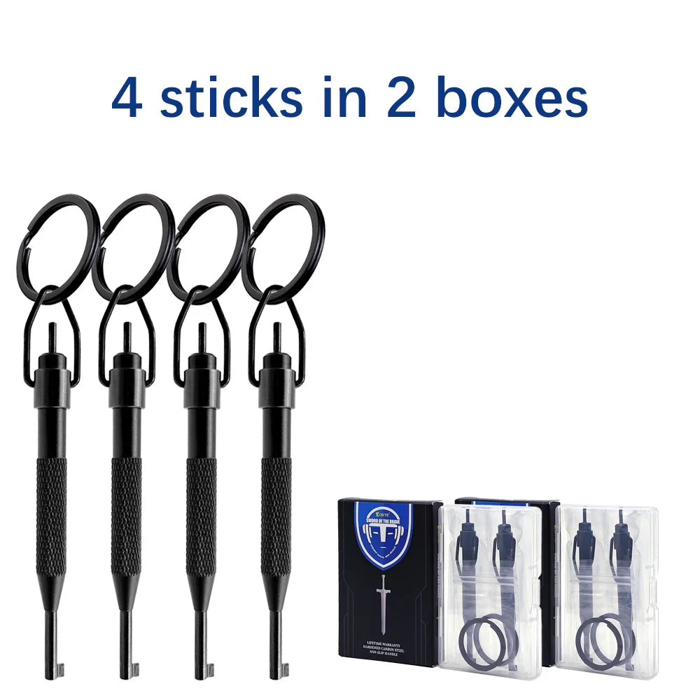 10/4/2Pcs Rotating Handcuff Key High Carbon Steel Alum Alloy w/Key Ring Fit Standard Police Cuffs