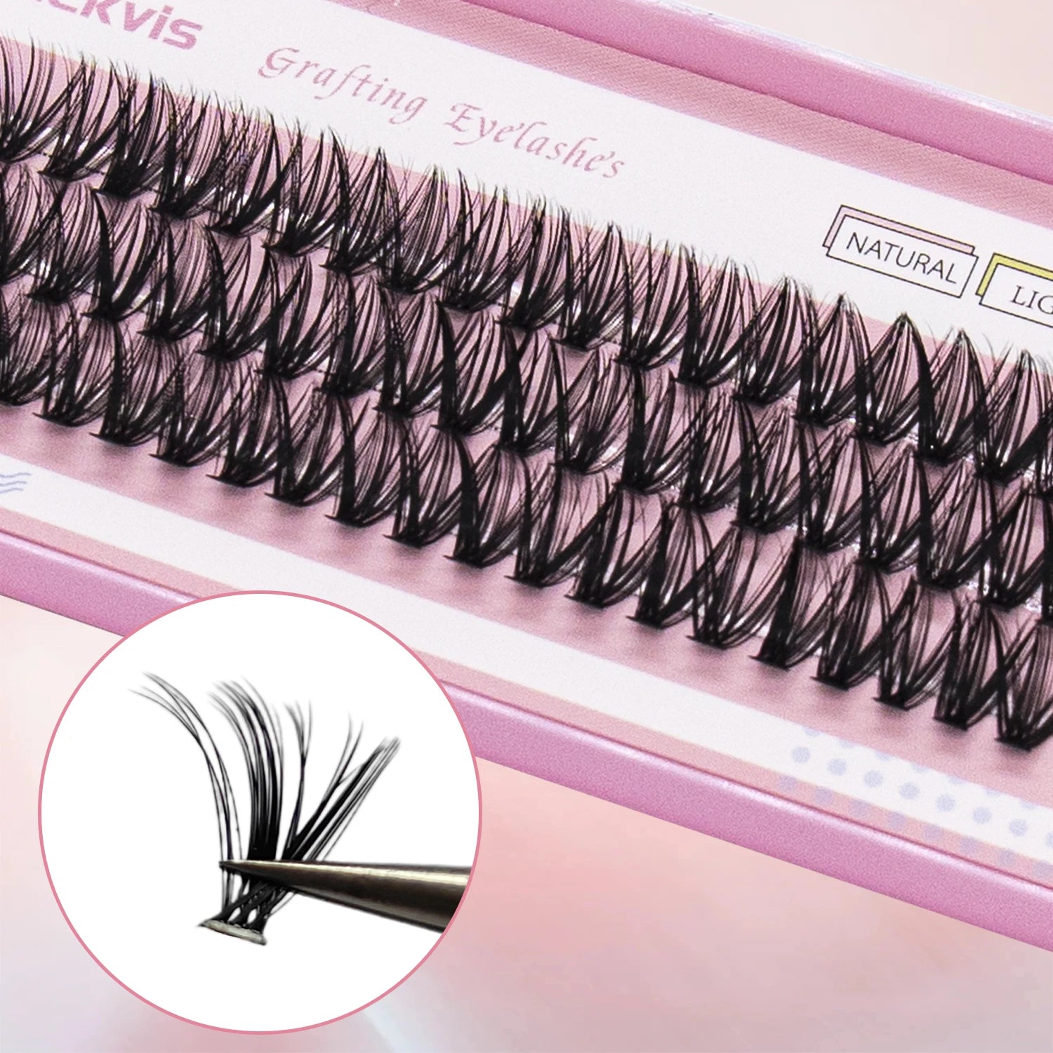 10 Boxes 40D 9-14mm C Curl Wholesale Individual Lashes Makeup False Eyelashes Extension Faux Mink Wispy Eyelash Tool Diy