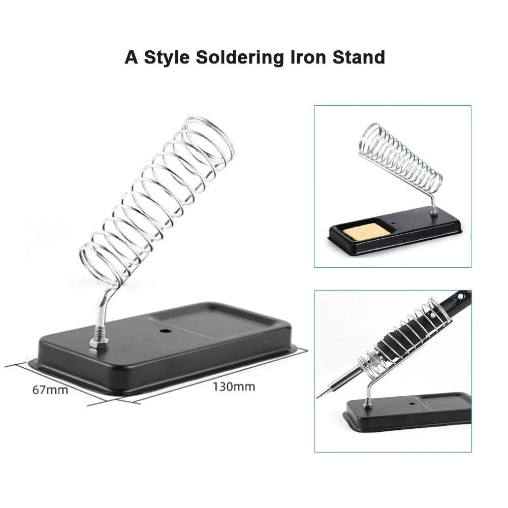 15pcs Kit 220V 60W Soldering Iron Kit 450°C Adjustable Temperature Welding Tool Set With Solder Sucker Tin Wire EU PLUG