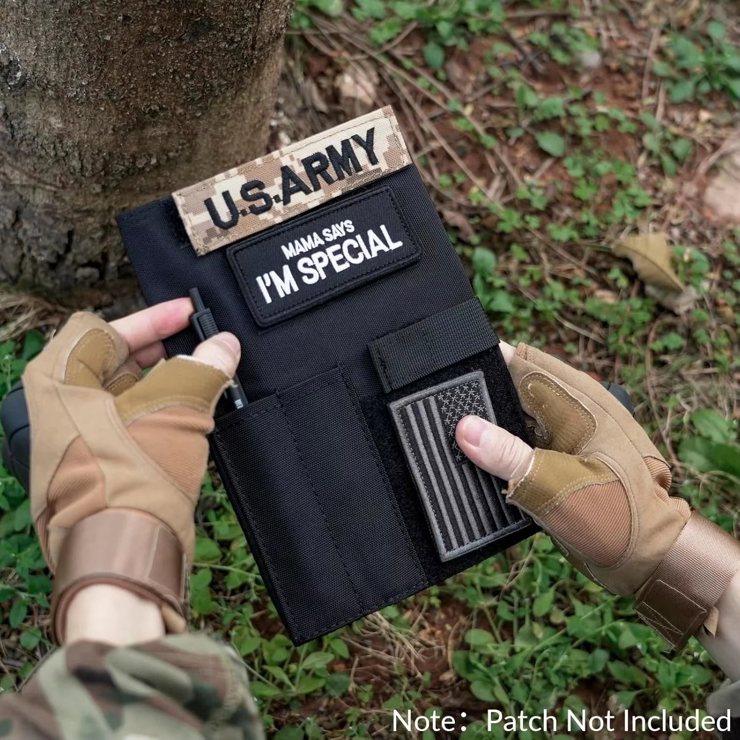 5.5*8in Tactical Notebook Cover Outdoor Memo Cover Notebook Case Diary Book Cover Camping Accessories
