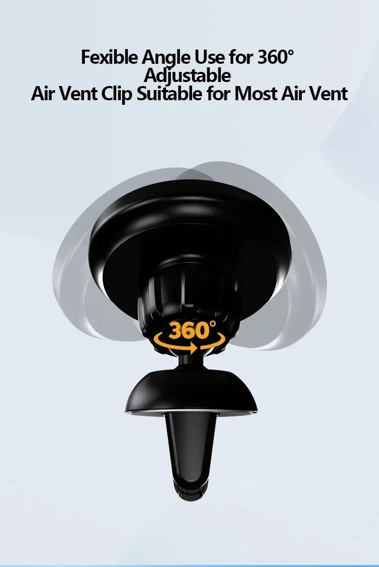 30W Magnetic Car Mobile Phone Holder Stand Wireless Charger For iPhone 15 14 13 12 Pro Max Mini Air Vent Fast Car Charging Stand