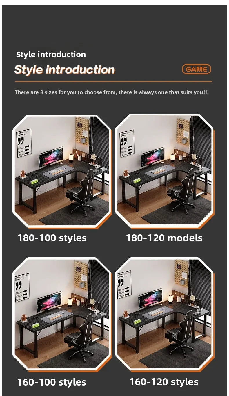 Computer desk Home corner table Study table Office writing desk E-sports