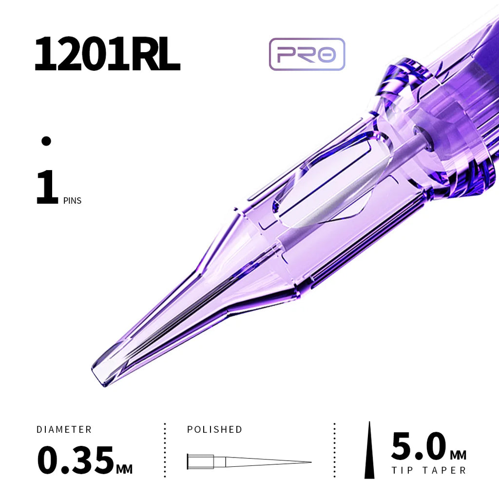 Mast Pro Tattoo Cartridge Needles RL 20 Pcs Disposable Permanent Makeup or Body Art Needles 0.18/0.25/0.30/0.35 Tattoo Supplies