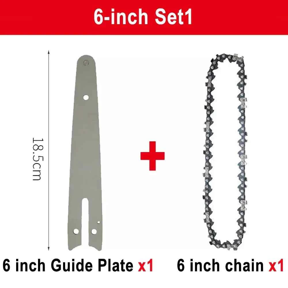 Chainsaw Chain 6 Inches Chain Rechargeable Saw Mini Electric Chainsaw Cordless Saw Carpentry Gardening Tools Electric Wood Saw