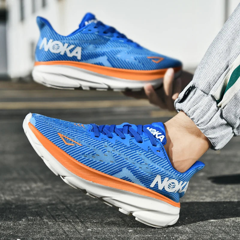 Marathon Sports Running Shoes Men Breathable Lightweight Sneakers Comfortable Athletic Nonskid Leisure Outdoor Sneakers for Men