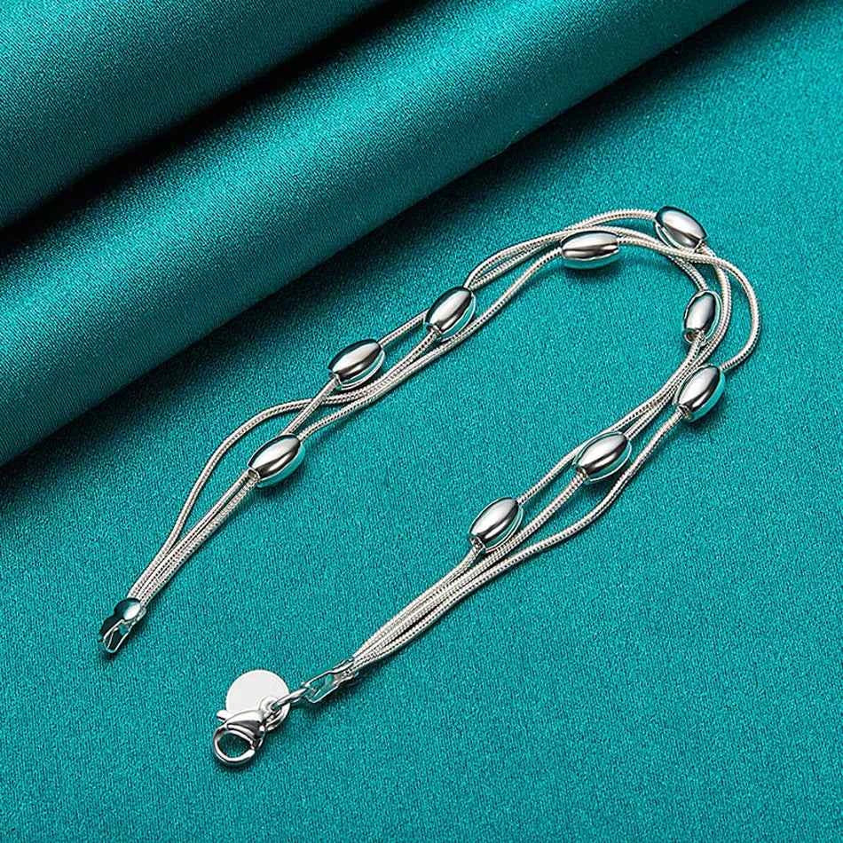 Silver color bracelet chain fashion design product beautiful Jewelry High quality Bracelet bead for women lady wedding