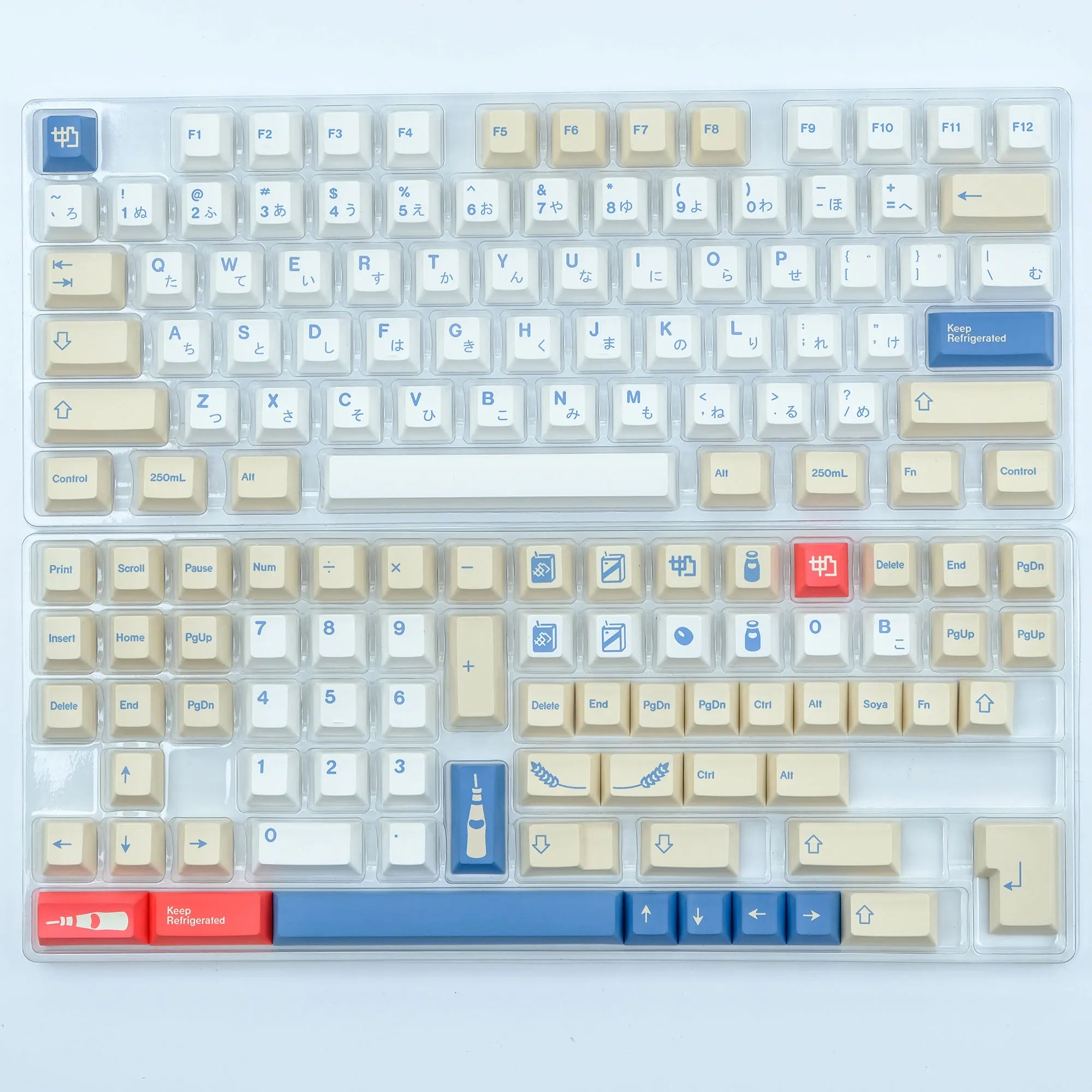 KBDiy 135 Keys/Set GMK Soymilk PBT Keycaps Cherry Profile MX Switch Korean Keycap for Mechanical Gaming Keyboard Custom Key Caps