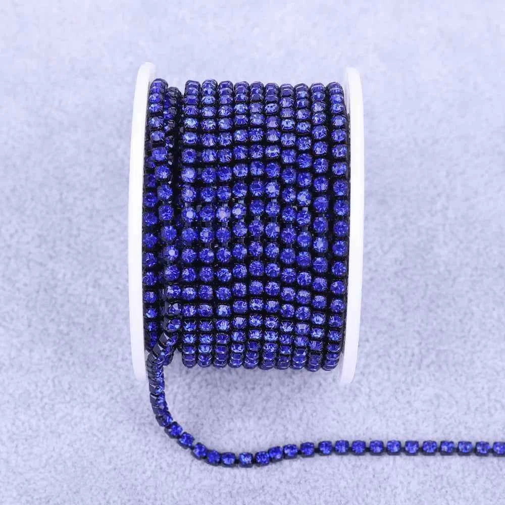 All Color Claw Chain Electrophoresi Rhinestones Trim Stone Gold Diamond Strass Decorative Applique Crystal Trimmings For Dresses
