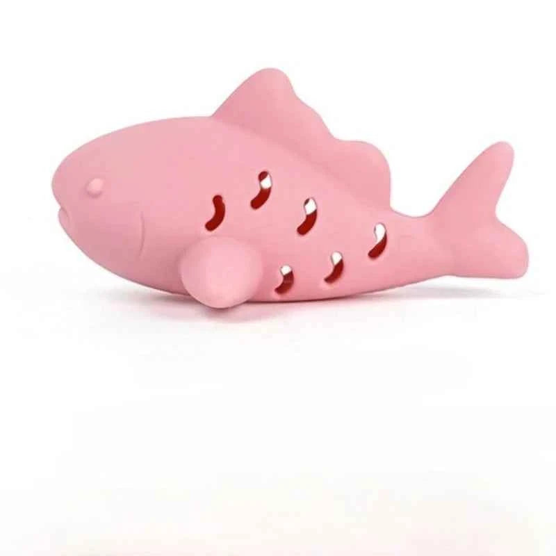 Cat Interactive Chew Toy Pet Food Leakage Simulated Fish Bite-resistant Kitten Toy Teeth Grinding Chewing Cat Toy Supplies