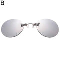 Sunglasses Mini Frameless Vintage Men Eyeglasses1/2pcs Clip On Nose Glasses Round Rimless Frameless Vintage Men Eyeglasses