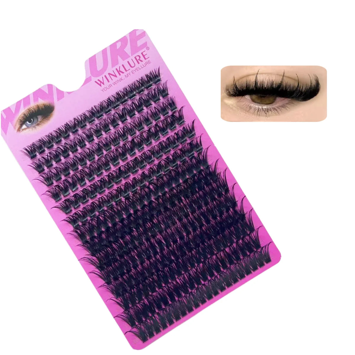 60D Color DIY D Curl False Mink Eyelash Clusters 60D Pack