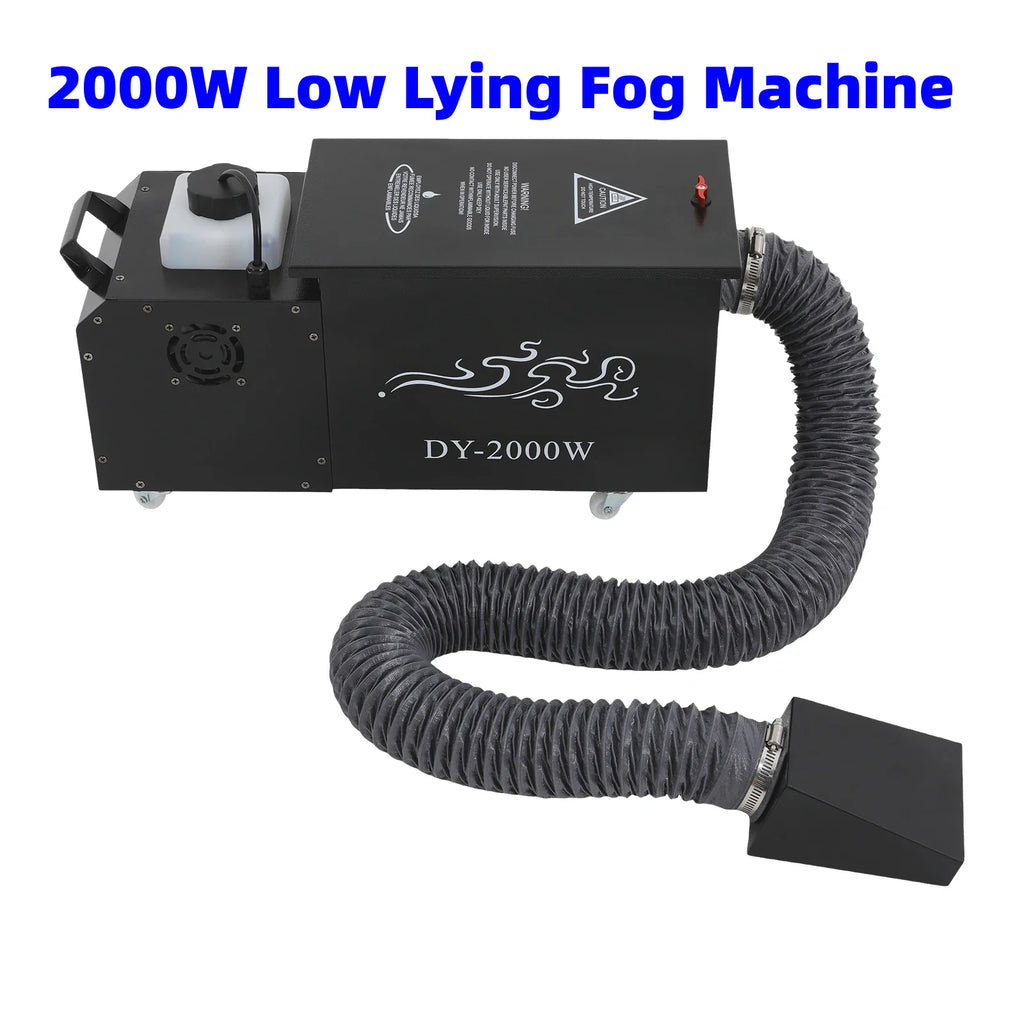 2000W Water Mist Machine Low Lying Fog Machine Ground Smoke Effect Equipment Performance for DJ Disco Wedding Party KTV Stage