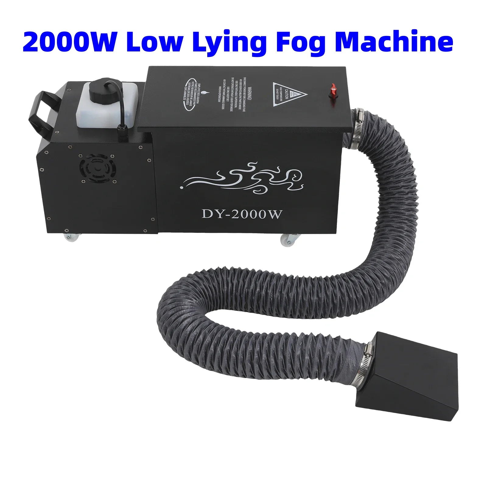 2000W Water Mist Machine Low Lying Fog Machine Ground Smoke Effect Equipment Performance for DJ Disco Wedding Party KTV Stage