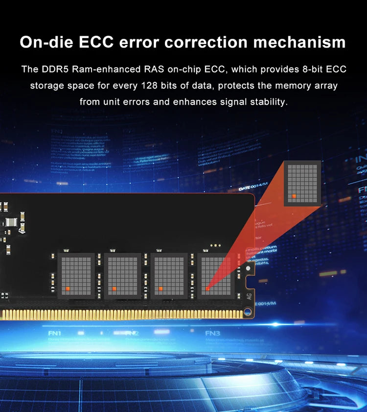 JUHOR DDR5 16GB 4800MHz 5600MHz 6000MHz  RAM UDIMM for Computer PC Desktop Memory Ram DDR5