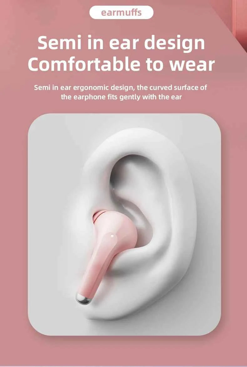 New Lenovo LP40 Pro Bluetooth V5.3 Earphones Punchy Bass Sound Headset Full Compatible Low Latency Game Sports Music Headphones