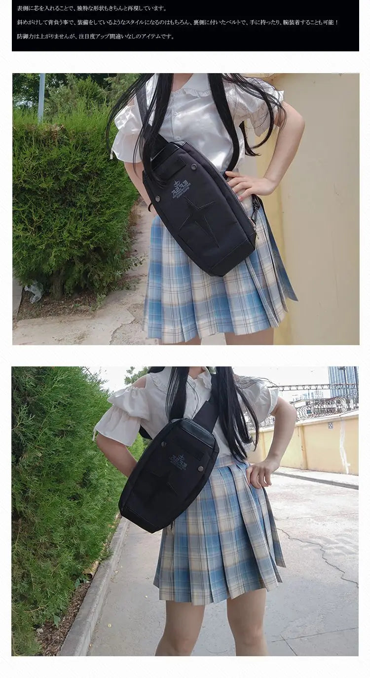 Gundam Mobile Suit Anime Peripheral Federal Army RX-78-2 Shoulder Messenger Bag Student Backpack Sports Outdoor Travel Bag Gift