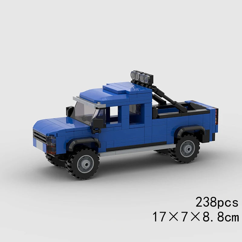 MOC Car Speed RX7 AE86 Chiron R8 Creative Racing Vehicle Model Building Block Super Race brick City Rally Sport Toy Technical