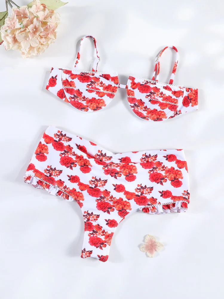 Long Dress Bikini Cover Up Print Mesh Swimwear Sexy Floral Bikinis Covers Thongs Swimsuit Biquini Beachwear