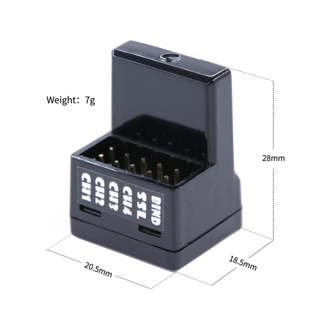DASMIKRO DSK-492N FH5 COMPATIBLE ANTENNA-FREE RECEIVER V2 FOR SANWA FH-5 M17 M17S MT-5 MT-R FHSS-5