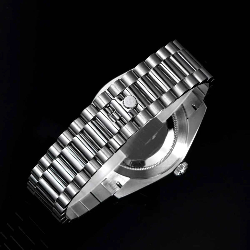 Sugess 40mm Men's Watches Automatic Date Mechanical Day Wristwatch Peacock SL3034 Movement Sapphire Waterproof Luxury Retro New